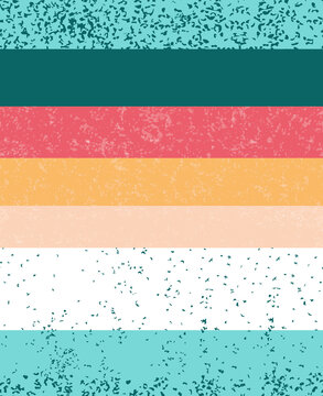 The Colorful Big Stripes Seamless Pattern With Splattered Dot Particle Effect