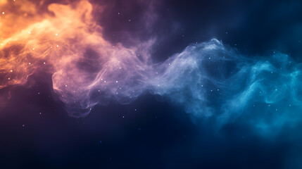 Fototapeta premium Time dilation fog, temporal visualization, infinity mist, cosmic glow