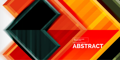 Fototapeta premium Arrow geometric abstract vector background. Vector Illustration For Wallpaper, Banner, Background, Card, Book Illustration, landing page