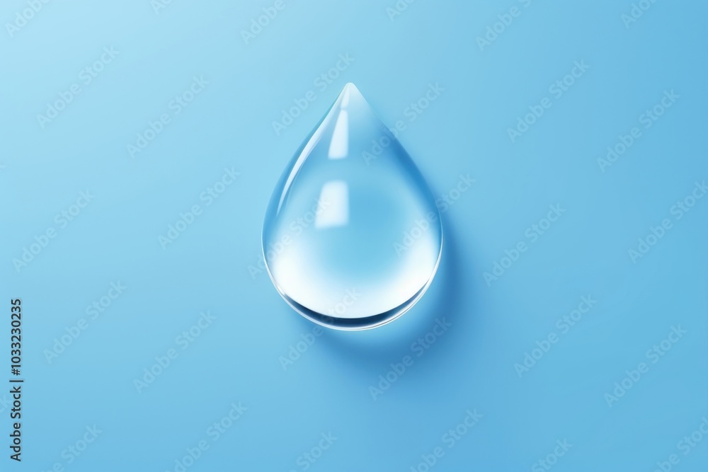 Wall mural Single water droplet effect  by rawpixel