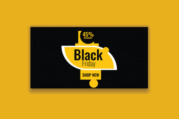 black friday banner design template