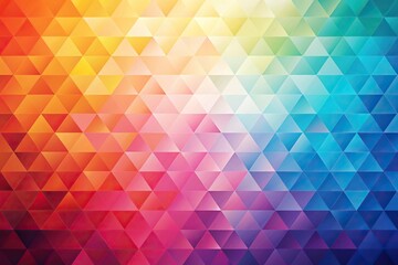 Abstract background of triangular shapes in color gradient