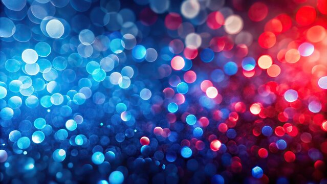 Abstract background with blue and red bokeh