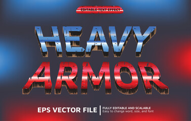editable text effect with Heavy Armor Style