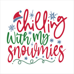 Obraz premium chilling with my snowmies