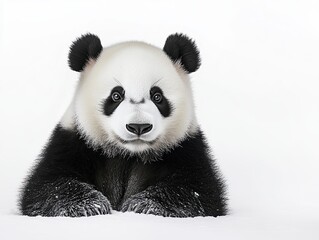 Fototapeta premium panda isolated on white background