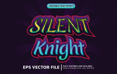 Editable Text Effect with Gaming Style