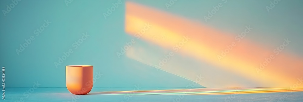Poster radiant light beams refracting through prisms forming a captivating spectrum of colors and patterns 