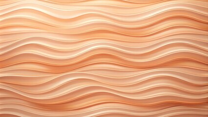 Abstract background wave in Peach Fuzz color with Depth of Field