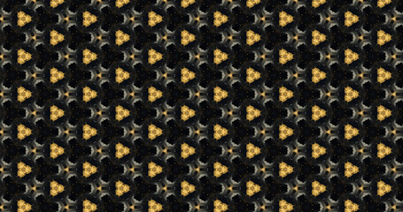 Background pattern with black, gray and gold colors