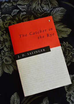Katoomba, Australia - Oct 2024: The cover of Catcher in the Rye by J.D.Salinger.