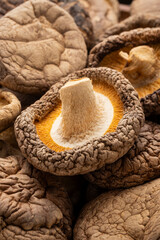 dried shiitake mushrooms.