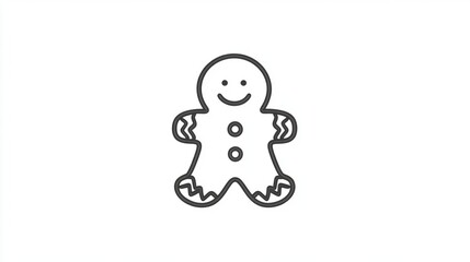 Cheerful Gingerbread Man Ready for Holiday Fun