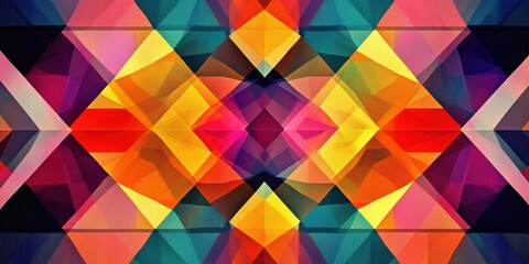 Obraz premium Abstract geometric pattern with vibrant colors.