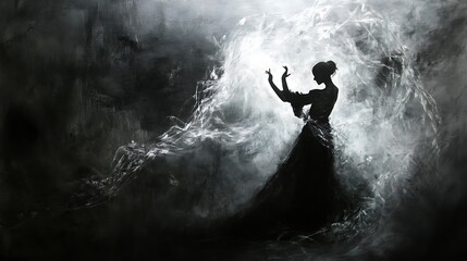 Obraz premium silhouette of a woman