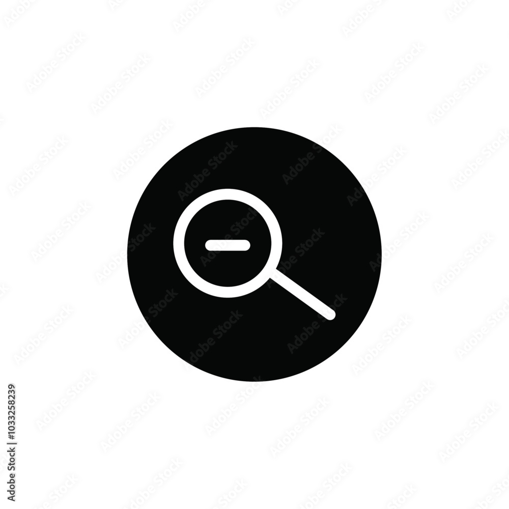 Poster Zoom out icon web design in vector