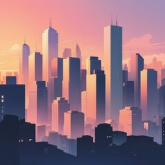 Fototapeta premium city skyline