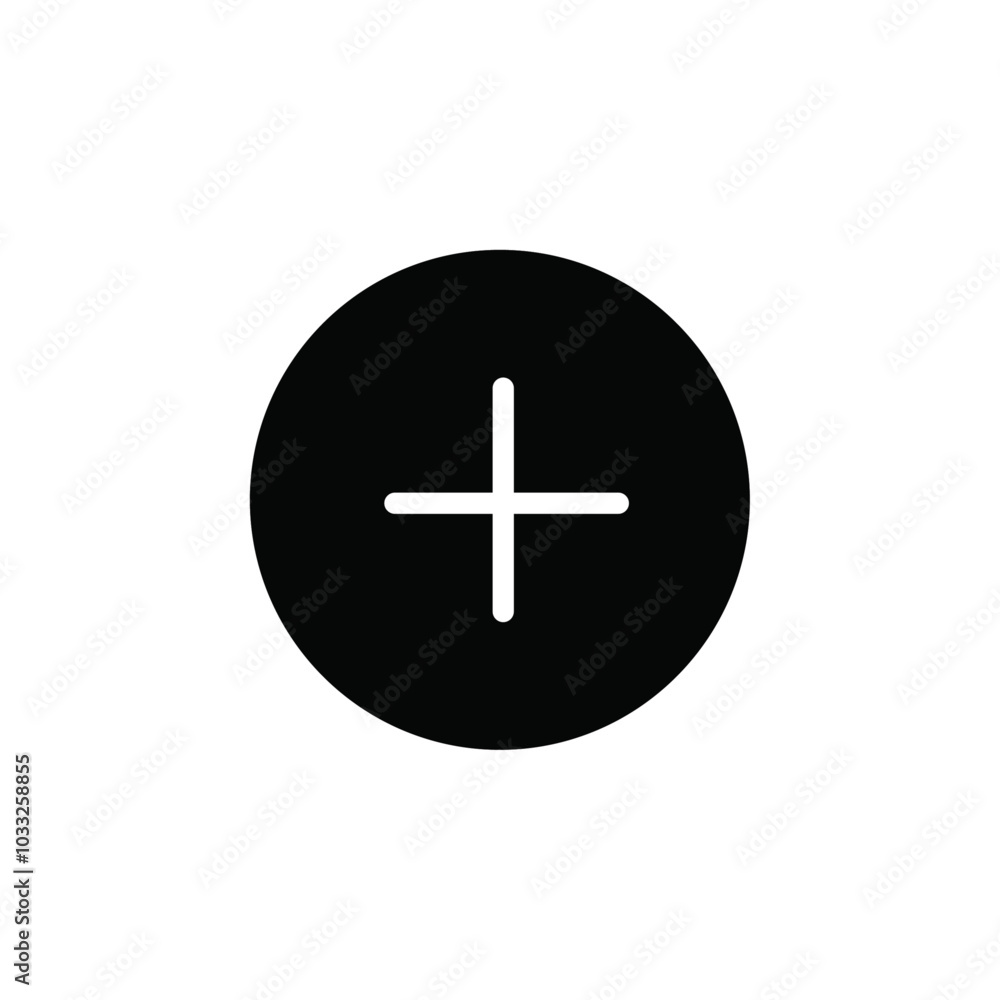 Aufkleber Add new icon web design in vector