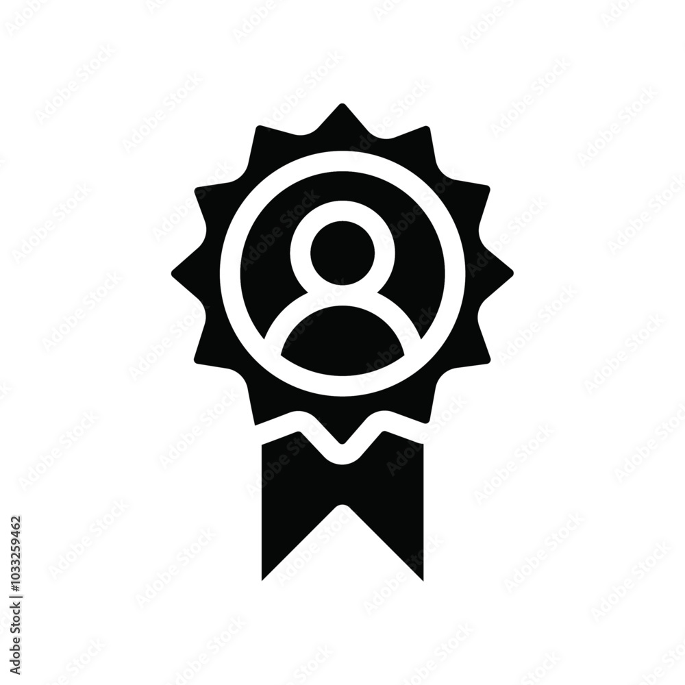 Poster Ambassador icon web design in vector