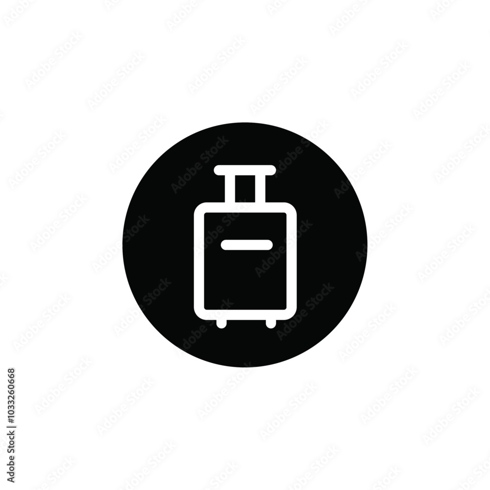 Poster Baggage icon web design in vector