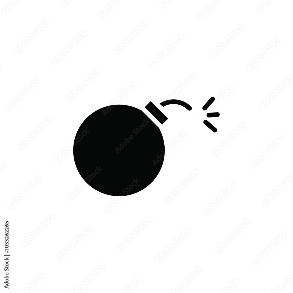 Aufkleber bomb icon web design in vector