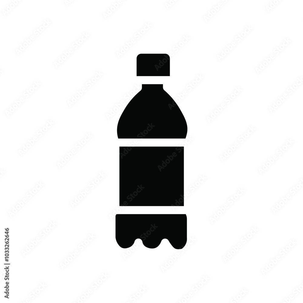 Poster Bottle icon web design in vector