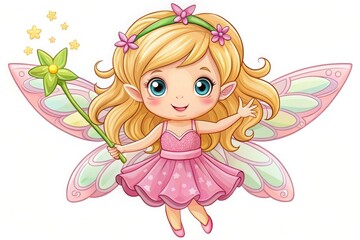 Cute little baby fairy stock vector. Illustration of queen