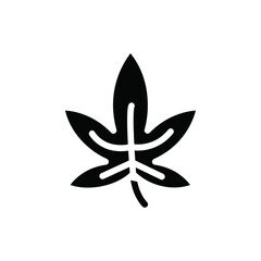Cannabis leafs icon web design in vector