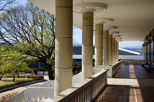 Sunlit Balcony at Gyeongju National Museum