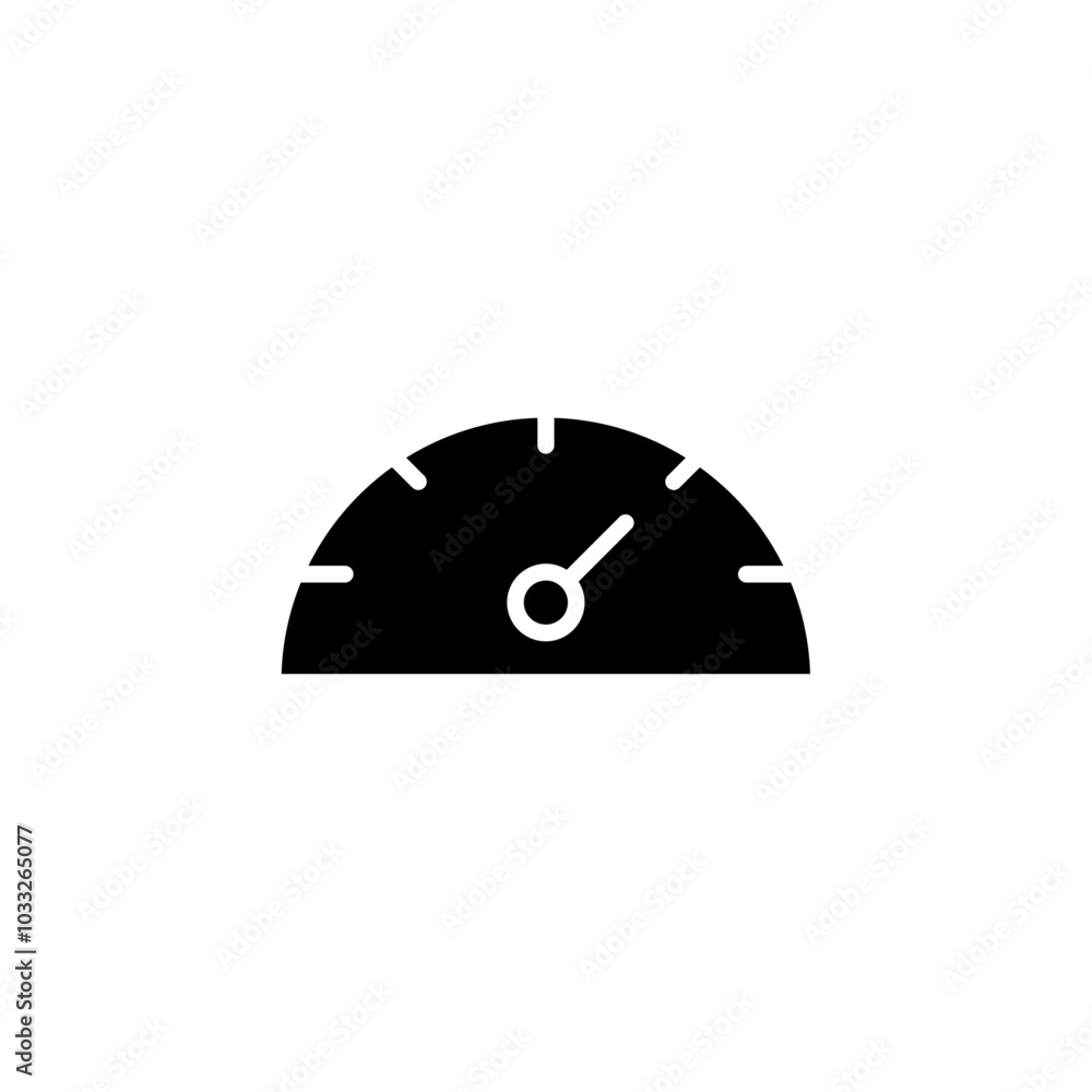 Poster car speedometer icon web design in vector