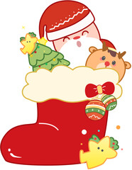 Christmas Christmas stockings old man deer decoration keyless small elements