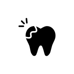 Cavities icon web design in vector