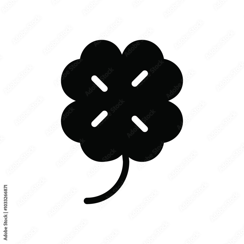 Poster Clover icon web design in vector