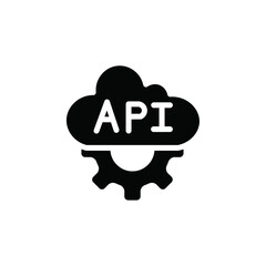 Cloud API icon web design in vector