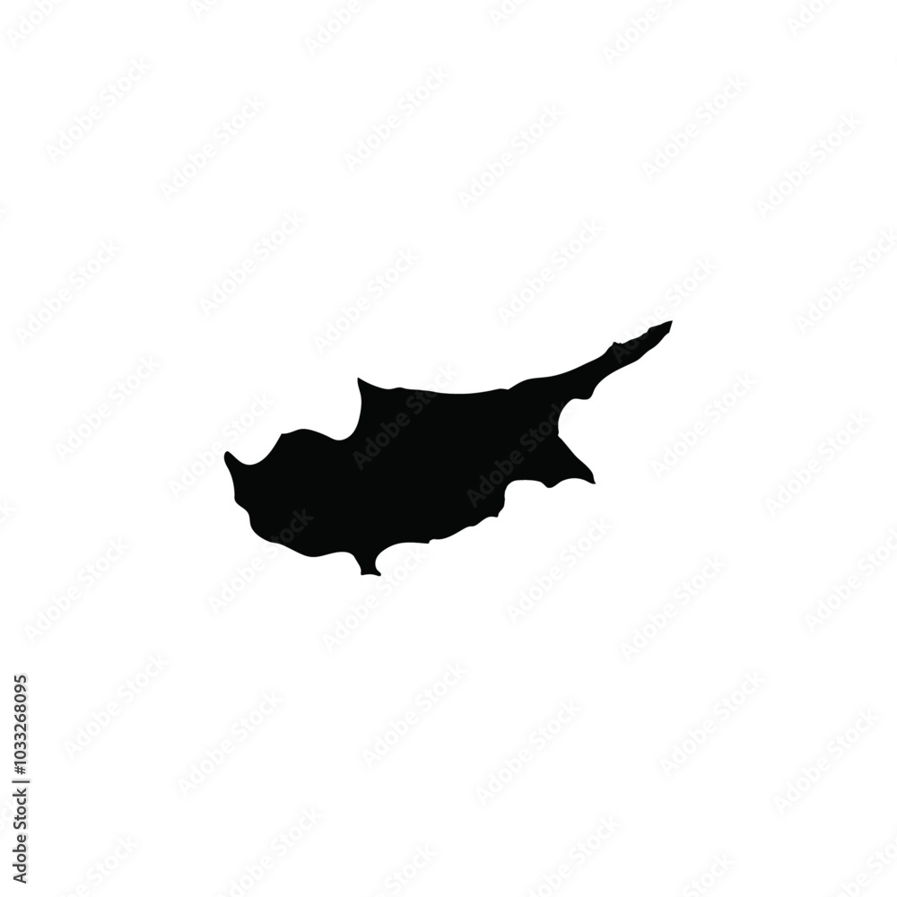 Poster cyprus map icon web design in vector