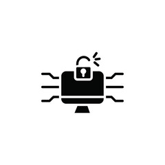 Cyber attack icon web design in vector