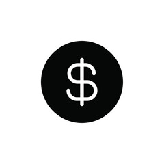 Dollar icon web design in vector