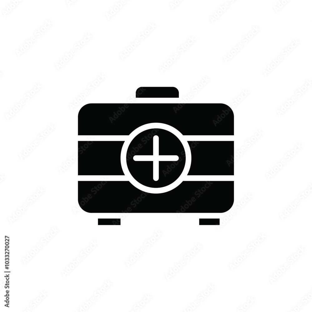 Poster Emergency kit icon web design in vector