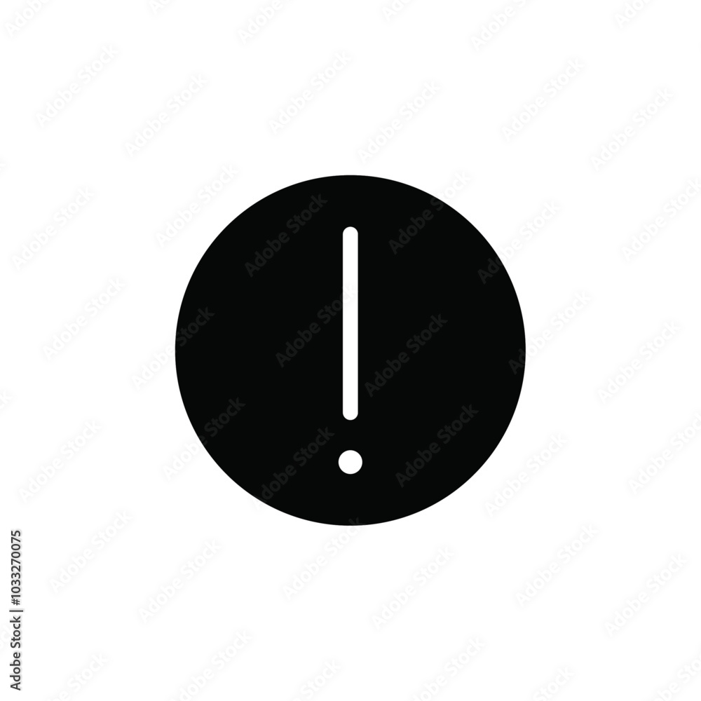 Poster exclamation mark icon web design in vector
