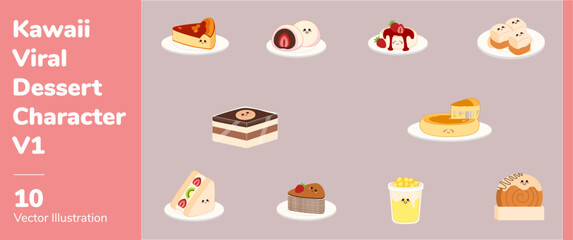 Kawaii Viral Dessert Character 1