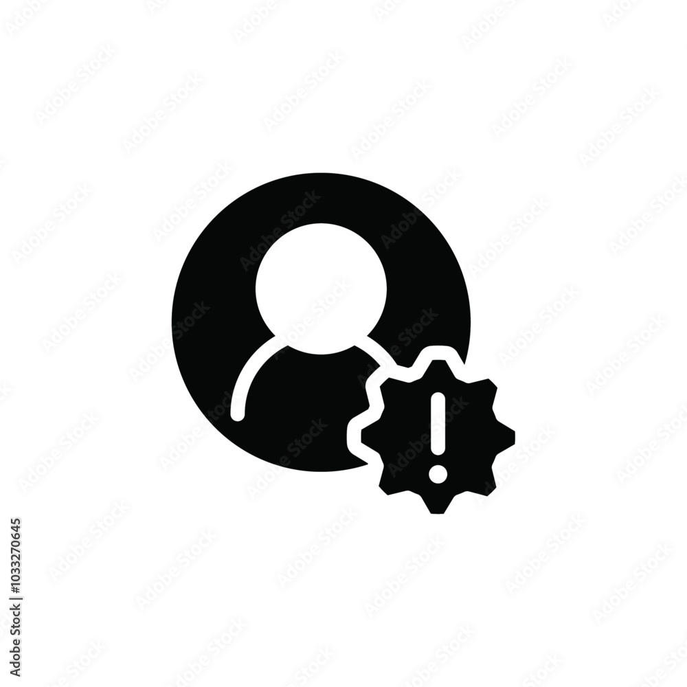 Poster Fake account icon web design in vector