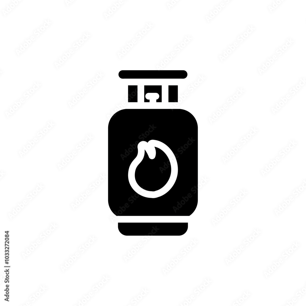 Poster gas tank icon web design in vector