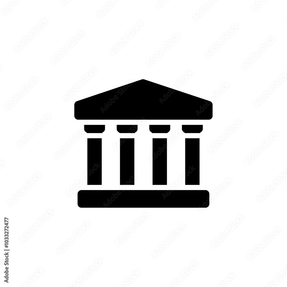 Poster government icon web design in vector