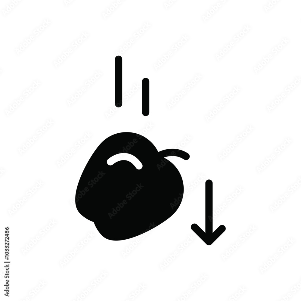 Aufkleber Gravity icon web design in vector