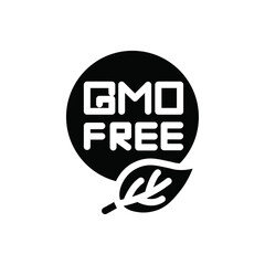 gmo free icon web design in vector