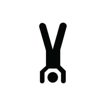 recommend clip art: handstand exercise icon web design in vector