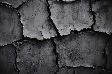 Cracked Earth: A Monochromatic Study of Drought