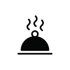 Hot meal icon web design in vector