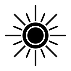 Sun Vector Icon Style