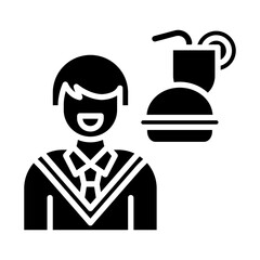 Food Addiction Vector Icon Style